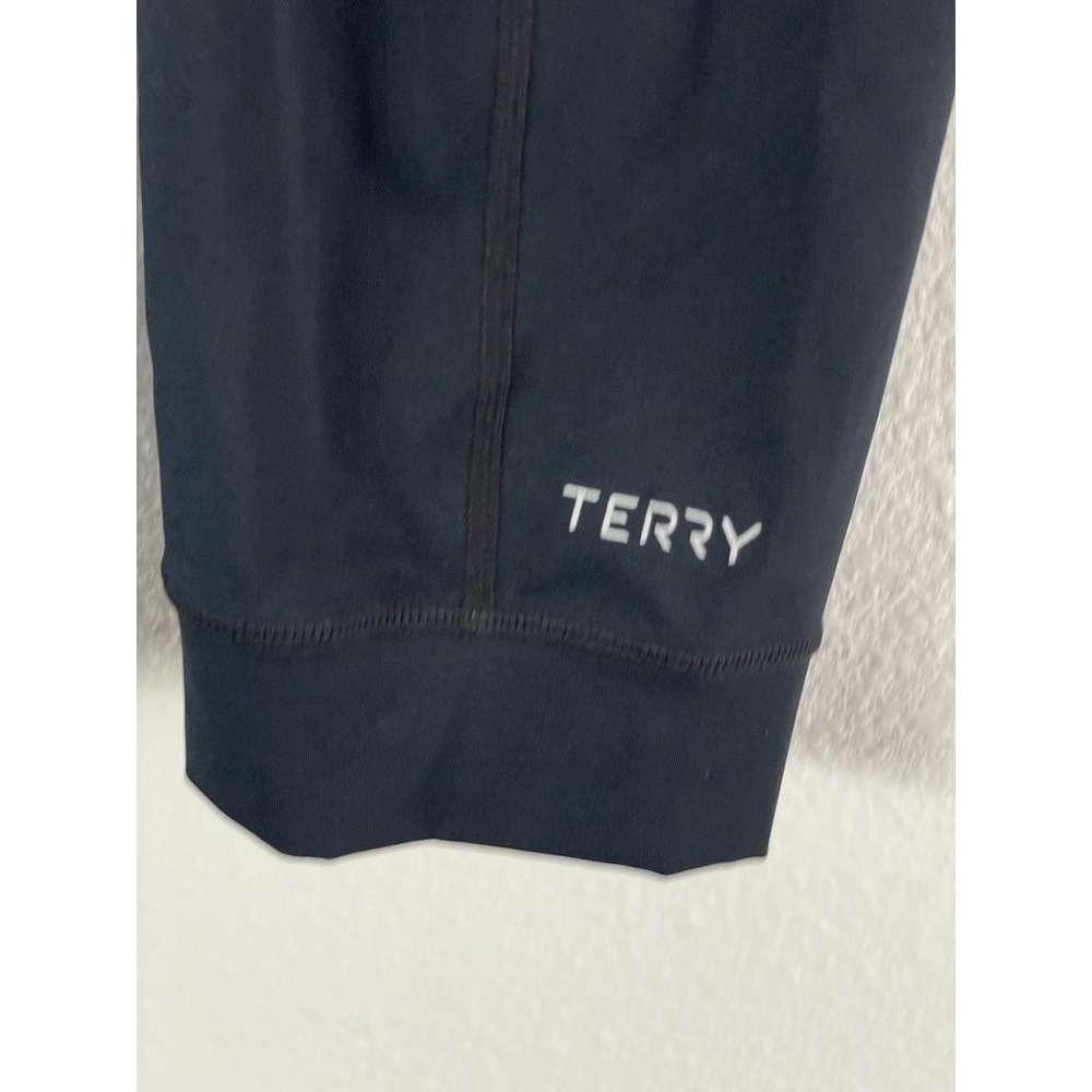 Terry Holster Hi-Rise Capri Leggings Womens Medium Black Padded Cycling Bike - Picture 2 of 9